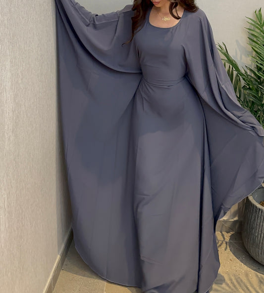 ABAYA ESSENTIELLE GRISE